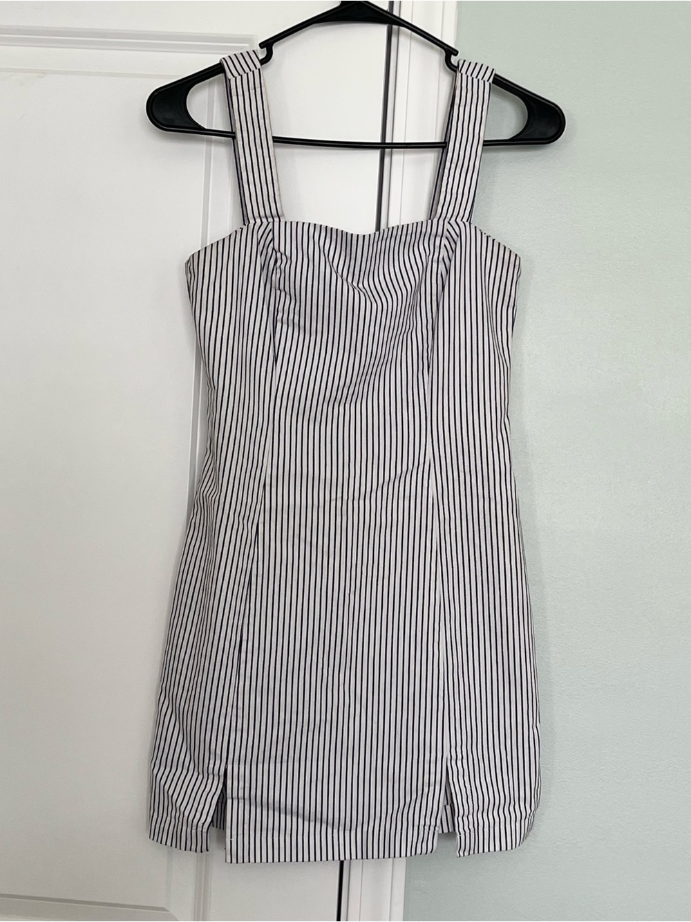 Forever 21 Black and White Striped Mini Dress